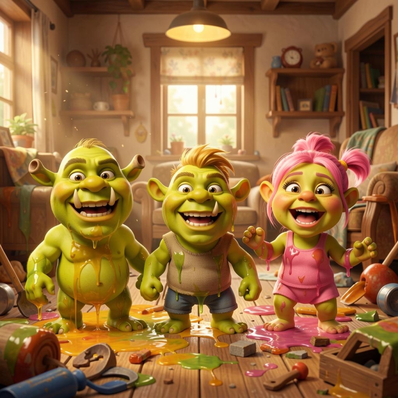 Fergus, Farkle, and Felicia - Shrek