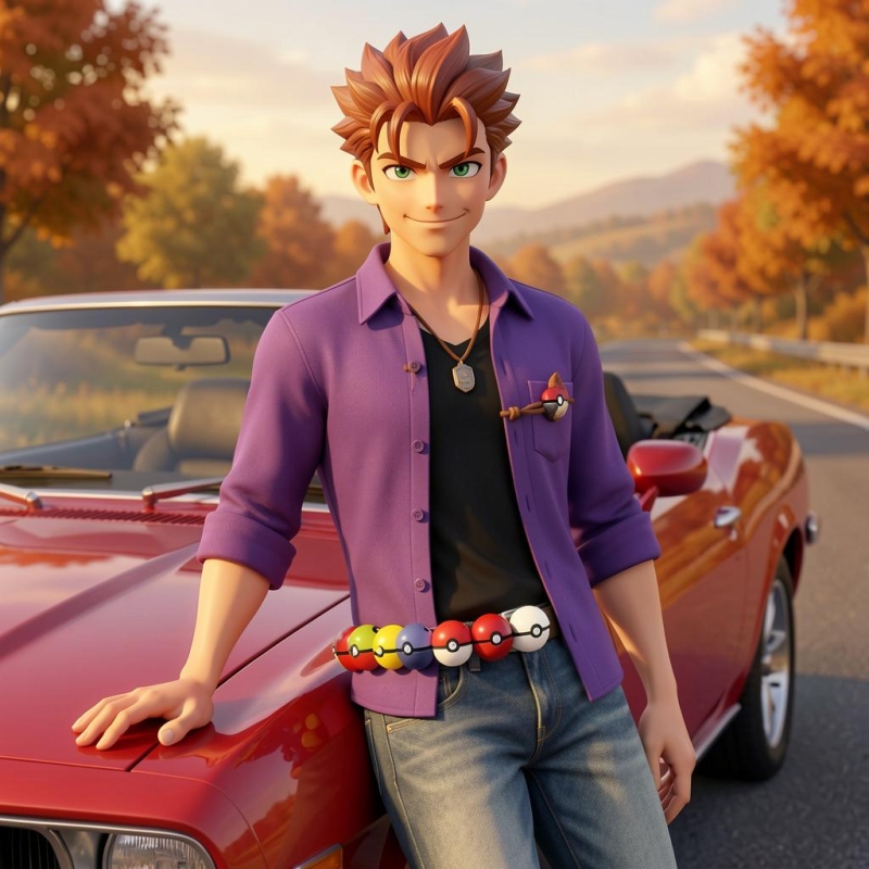 Gary Oak - Pokémon: The Johto Journeys