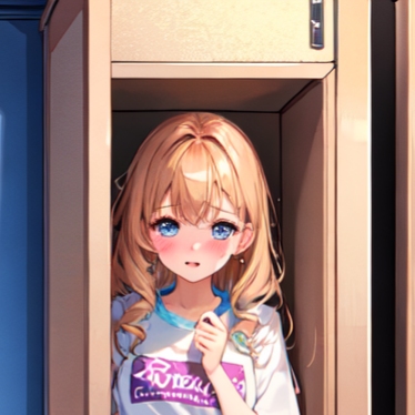 Girl in a locker