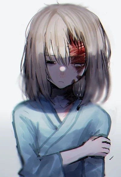 Scarred girl