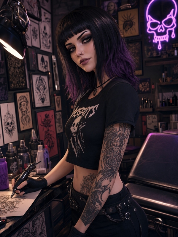 Raven - Goth Girl - AI Character on RolePlai
