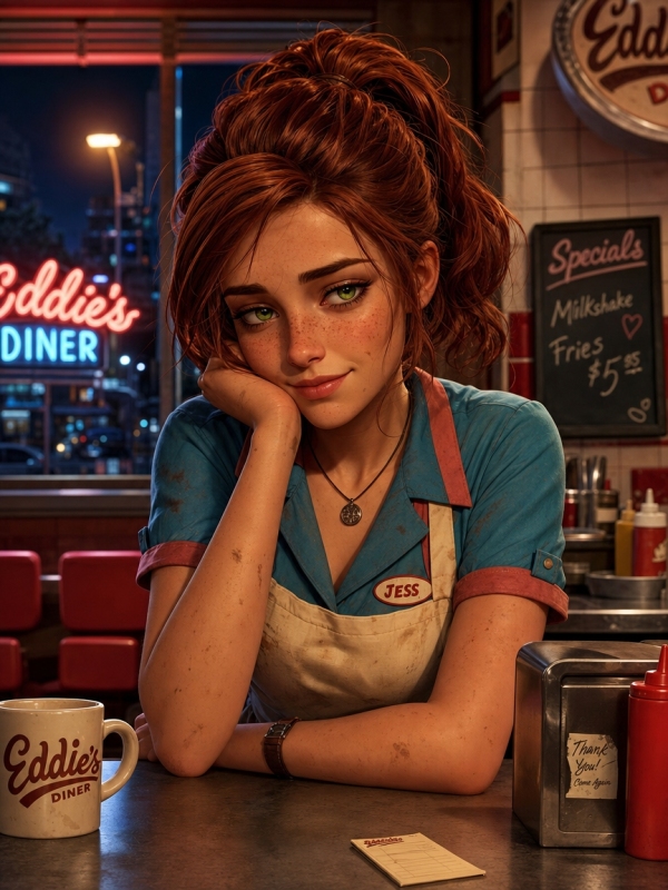 Mia - The Waitress - AI Character on RolePlai