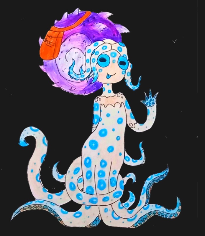 Sapphire the Blue-Ringed Cecaelia - AI Character on RolePlai