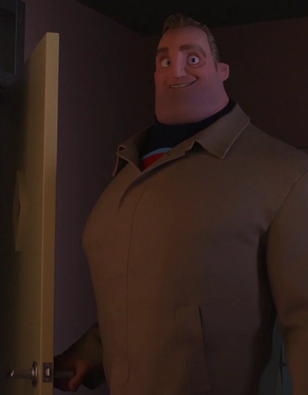The Blue-And-Black Version of The Mister Incredible in His Trench Coat - AI Character on RolePlai