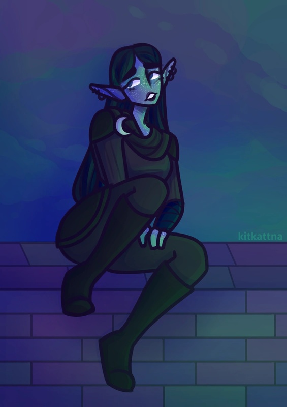 Lunar Elf - AI Character on RolePlai
