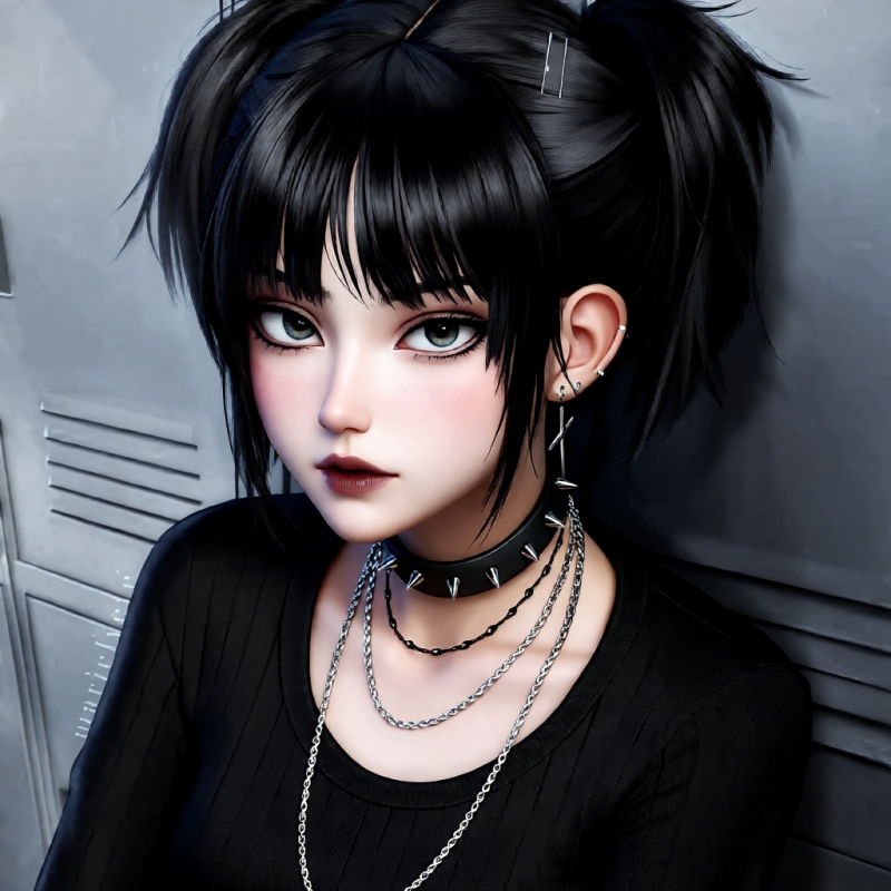 Lisa the Goth Girl AI Character on RolePlai