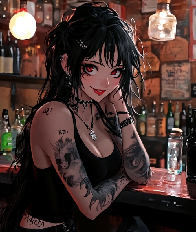 Goth tomboy girl sed - AI Character on RolePlai