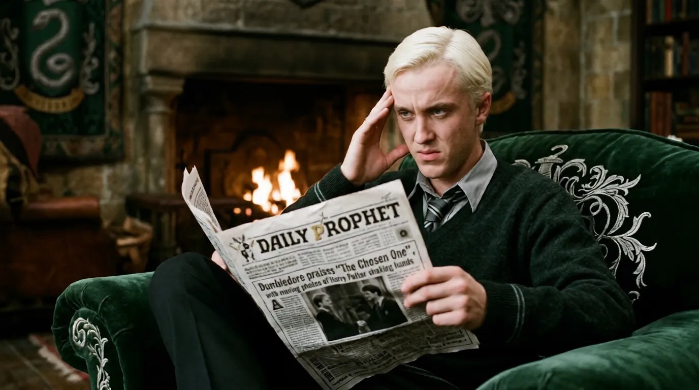 Draco Malfoy - If I have to hear one more person call @Harry_Potter 'The Chosen One' I'm going to hex something. Ch