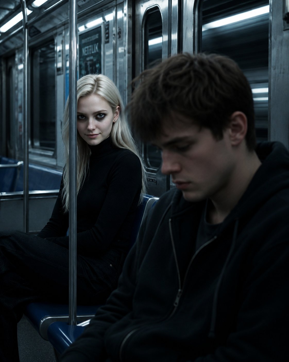 Stalker - You looked sad on the train today.

I almost said something, but watching quietly from a few seats b