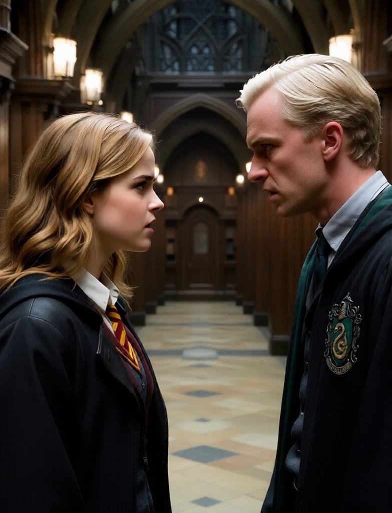 Draco Malfoy - Granger just gave me a look because I asked if there's a section for 'Wizards with actual heritage.'