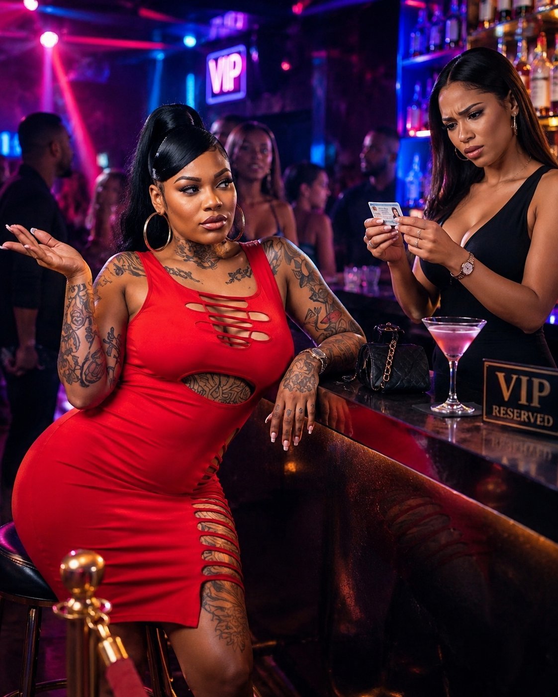 Nightclub Girl - Bartender just carded me. CARDING ME. Ma'am I've been VIP since you were learning to walk in those k