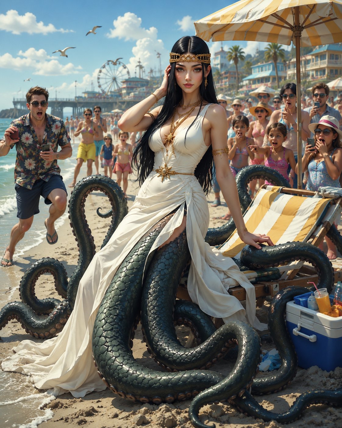 Serpentine - Tentacle Monster - People stare. Children point. One brave soul asked for a photo. I posed. They RAN. Make it make sens