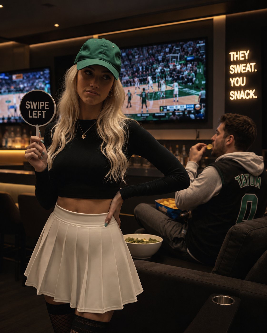 Skye Hart - Influencer - If your dating profile says 'love sports' and you mean 'I watch other people sweat while eating chip