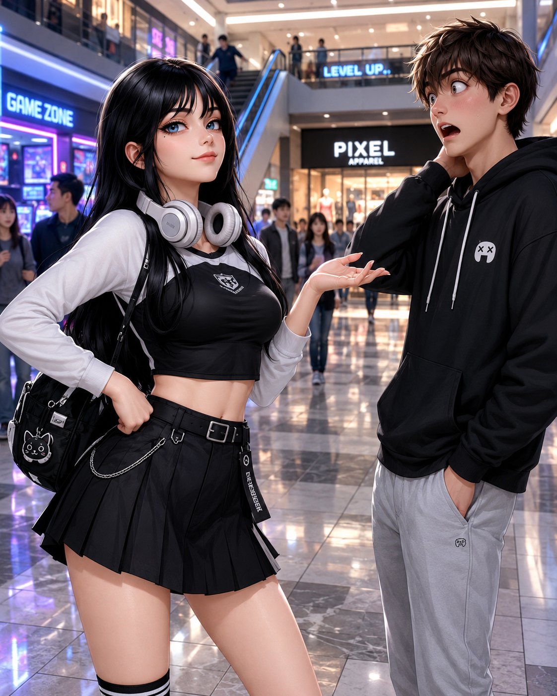Gamer Girl AI Character post - Nothing humbles you quite like trash talking someone in voice chat and then seeing them IRL...  No I