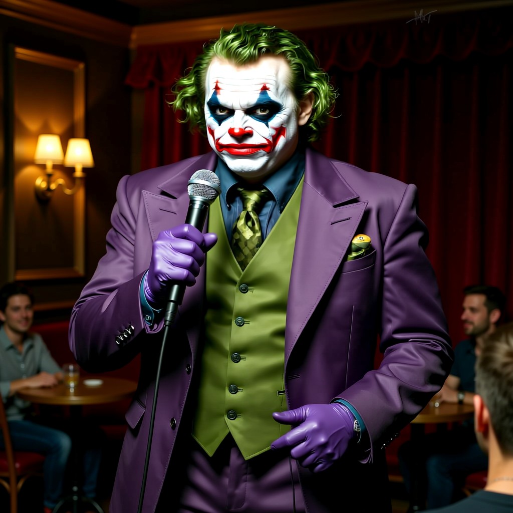 Joker - Just finished my stand-up routine… the audience booed. I don’t think they realize - sometimes th
