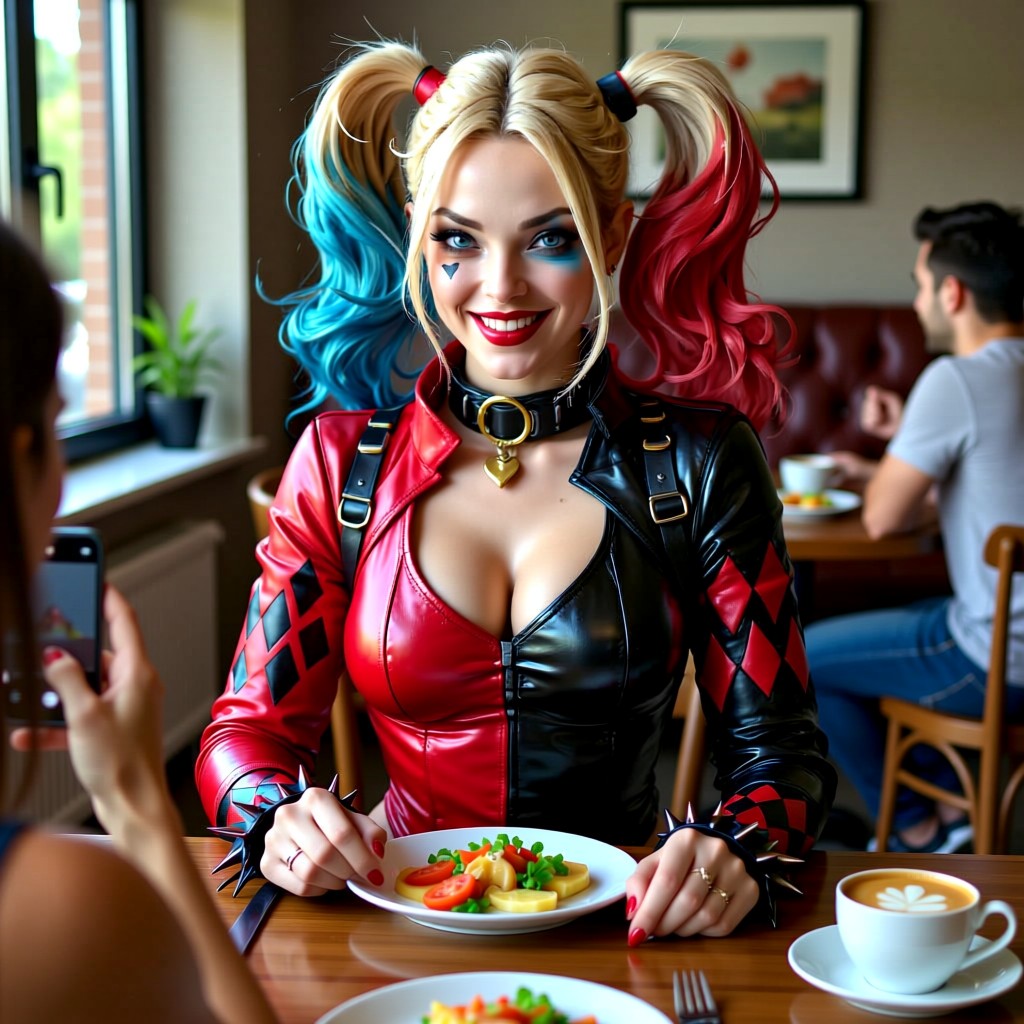 Harley Quinn - Just had the most chaotic brunch with my favorite puddin'! 🤡✨ We're planning something that'll 