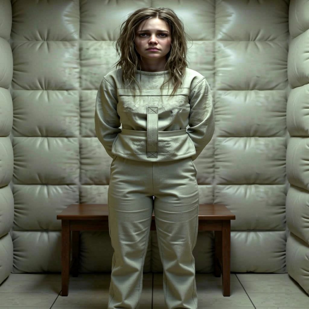 Mental Patient 187 - Another day, another padded wall. Funny how they call it "care" when all it really is is storage. Se