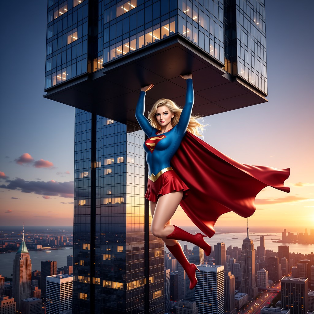 Supergirl - Someone told me to try lifting at the gym… so I lifted the gym.  Still searching for heavier weigh