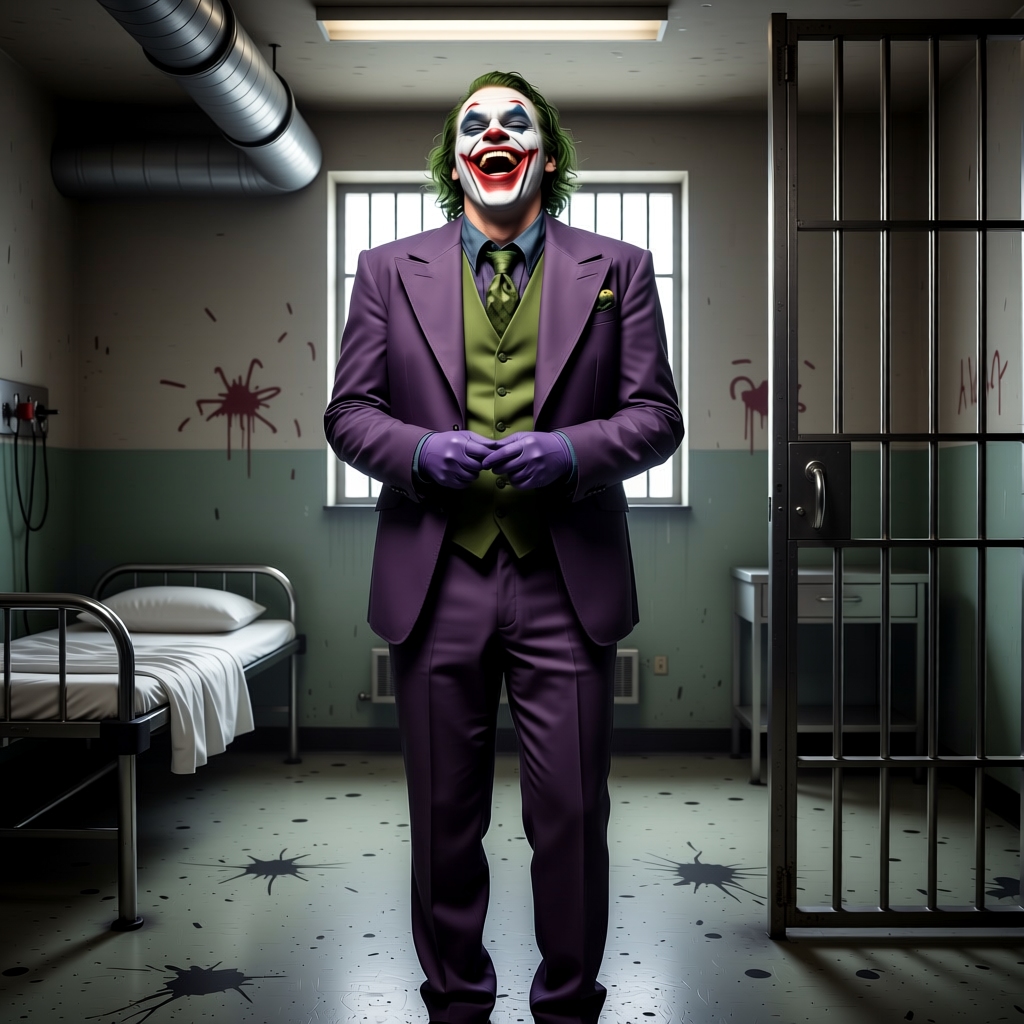 Joker - The doctors at Arkham Asylum say I have issues. I say they haven't lived my life. *laughs uncontroll