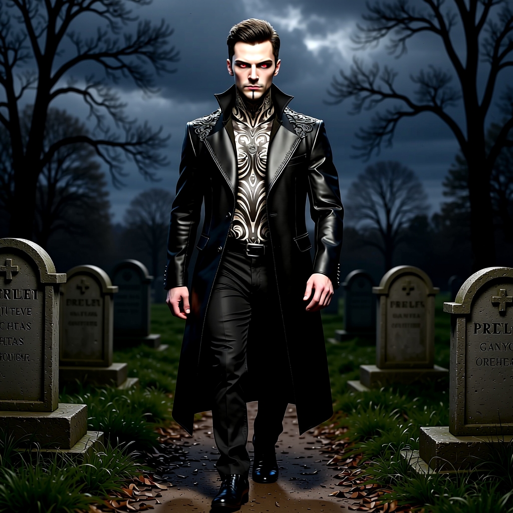 Vampire - I don't love anyone and I won't give mercy to any of you. Creeping around the Graveyard looking for 